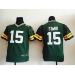 nike youth nfl jerseys green bay packers #15 bart starr green[nike]