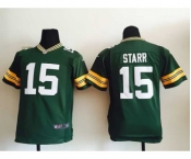 nike youth nfl jerseys green bay packers #15 bart starr green[nike]