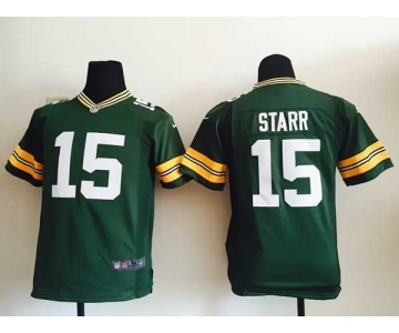 nike youth nfl jerseys green bay packers #15 bart starr green[nike]