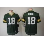 nike youth nfl jerseys green bay packers #18 cobb green[nike limited]