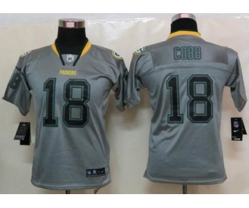 nike youth nfl jerseys green bay packers #18 cobb grey[nike lights out]