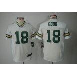 nike youth nfl jerseys green bay packers #18 cobb white[nike limited]