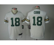 nike youth nfl jerseys green bay packers #18 cobb white[nike limited]