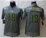 nike youth nfl jerseys green bay packers #18 randall cobb grey[nike vapor]