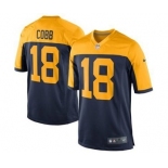 nike youth nfl jerseys green bay packers #18 randall cobb yellow-blue[nike]