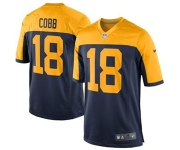 nike youth nfl jerseys green bay packers #18 randall cobb yellow-blue[nike]