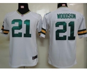 nike youth nfl jerseys green bay packers #21 woodson white[nike]