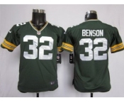 nike youth nfl jerseys green bay packers #32 benson green[nike]