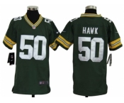 nike youth nfl jerseys green bay packers #50 hawk green[nike]