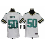 nike youth nfl jerseys green bay packers #50 hawk white[nike]