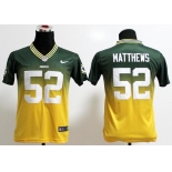 nike youth nfl jerseys green bay packers #52 clay matthews green-yellow[nike drift fashion][second version]