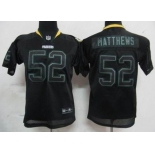 nike youth nfl jerseys green bay packers #52 matthews black[lights out]