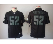 nike youth nfl jerseys green bay packers #52 matthews black[nike impact limited]