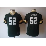 nike youth nfl jerseys green bay packers #52 matthews green[nike]