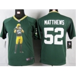 nike youth nfl jerseys green bay packers #52 matthews green[portrait fashion]