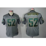 nike youth nfl jerseys green bay packers #52 matthews grey[Elite shadow]