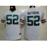 nike youth nfl jerseys green bay packers #52 matthews white[nike]