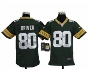 nike youth nfl jerseys green bay packers #80 driver green[nike]