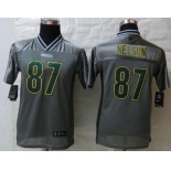 nike youth nfl jerseys green bay packers #87 nelson grey[nike vapor]