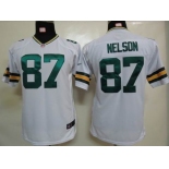 nike youth nfl jerseys green bay packers #87 nelson white[nike]