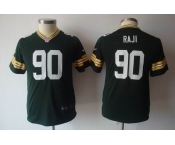 nike youth nfl jerseys green bay packers #90 raji green[nike]