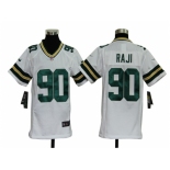 nike youth nfl jerseys green bay packers #90 raji white[nike]