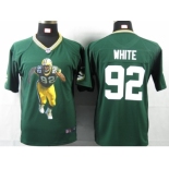 nike youth nfl jerseys green bay packers #92 reggie white green[portrait fashion]