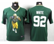 nike youth nfl jerseys green bay packers #92 reggie white green[portrait fashion]