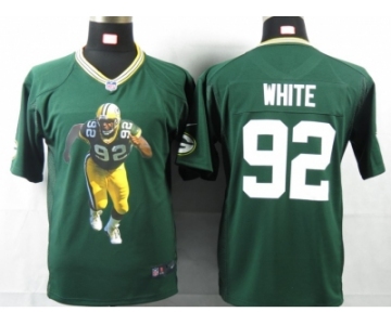 nike youth nfl jerseys green bay packers #92 reggie white green[portrait fashion]