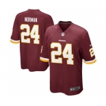 Men Washington Redskins #24 Josh Norman Burgundy Home Game Jersey