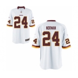 Men Washington Redskins #24 Josh Norman White Game Jersey