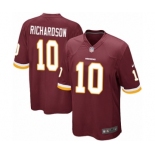 Men's Nike Washington Redskins #10 Paul Richardson Game Burgundy Red Team Color NFL Jersey