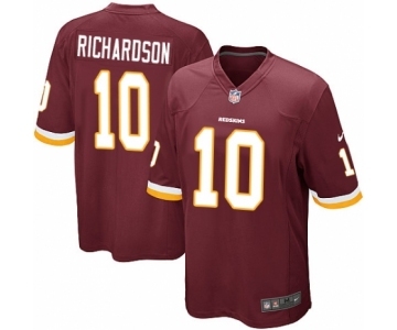 Men's Nike Washington Redskins #10 Paul Richardson Game Burgundy Red Team Color NFL Jersey