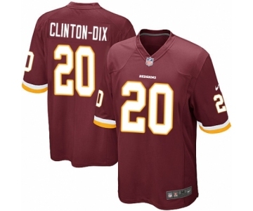 Men's Nike Washington Redskins #20 Ha Clinton-Dix Game Burgundy Red Team Color NFL Jersey