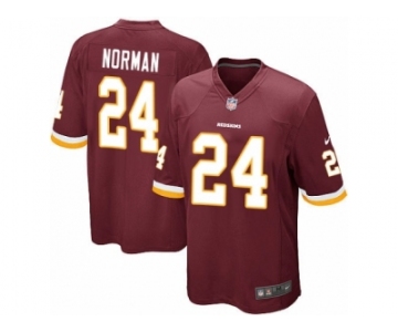 Men's Nike Washington Redskins #24 Josh Norman Game Burgundy Red Team Color NFL Jersey