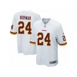 Men's Nike Washington Redskins #24 Josh Norman Game White NFL Jersey