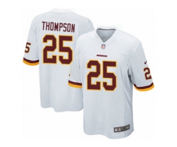 Men's Nike Washington Redskins #25 Chris Thompson Game White NFL Jersey