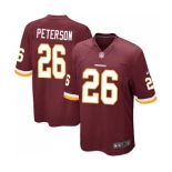 Men's Nike Washington Redskins #26 Adrian Peterson Game Burgundy Red Team Color NFL Jersey