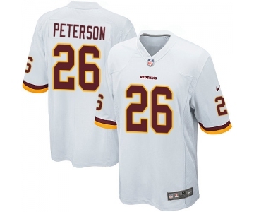 Men's Nike Washington Redskins #26 Adrian Peterson Game White NFL Jersey