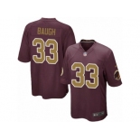 Men's Nike Washington Redskins #33 Sammy Baugh Game Burgundy Red Gold Number Alternate 80TH Anniversary NFL Jersey