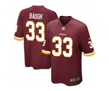 Men's Nike Washington Redskins #33 Sammy Baugh Game Burgundy Red Team Color NFL Jersey