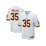 Men's Nike Washington Redskins #35 Dashaun Phillips Game White NFL Jersey