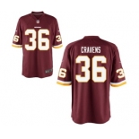 Men's Nike Washington Redskins #36 Su'a Cravens Game Red Team Color NFL Jersey