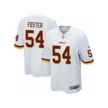 Men's Nike Washington Redskins #54 Mason Foster Game White NFL Jersey