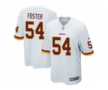 Men's Nike Washington Redskins #54 Mason Foster Game White NFL Jersey