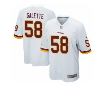 Men's Nike Washington Redskins #58 Junior Galette Game White NFL Jersey