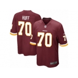 Men's Nike Washington Redskins #70 Sam Huff Game Burgundy Red Team Color NFL Jersey