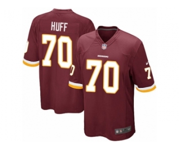 Men's Nike Washington Redskins #70 Sam Huff Game Burgundy Red Team Color NFL Jersey