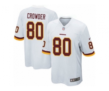 Men's Nike Washington Redskins #80 Jamison Crowder Game White NFL Jersey