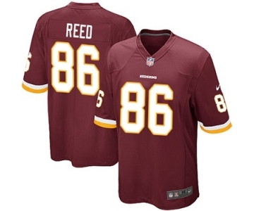 Men's Nike Washington Redskins #86 Jordan Reed Game Red Team Color NFL Jersey